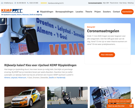 KEMP Rijopleidingen Logo