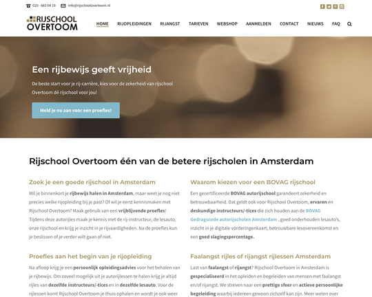 Overtoom Rijschool Logo