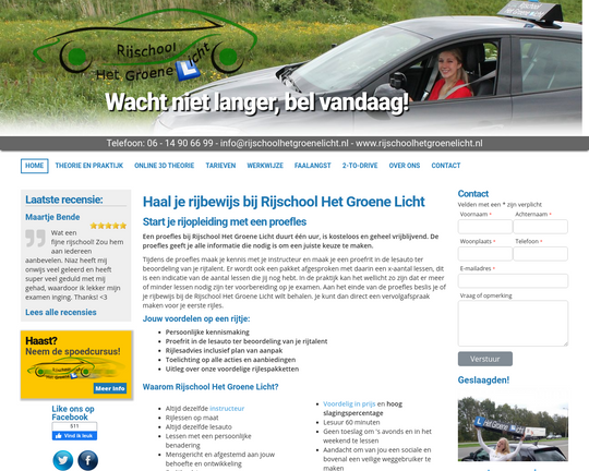 Rijschool Het Groene Licht Logo