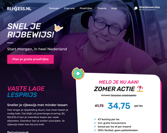 Rijschool Rijless Logo